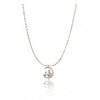 Generic Women's Stainless Steel Moon Pendent Delicate Chain (Gold Plated)