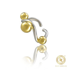 सामान्य स्टेनलेस स्टील की दैनिक उपयोग के लिए फ्री साइज रिंग (सिल्वर प्लेटेड)