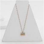 Generic Women's Stainless Steel Mini Suitcase Pendent Delicate Chain (Gold Plated)