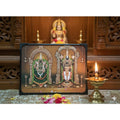 सामान्य लकड़ी का तिरुपति बालाजी पद्मवती वेंकटेश्वर स्वामी टेबल टॉप भक्ति वाद्य यंत्र प्लेयर (बहुरंगी)