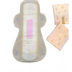 Generic Pack of_12 Pcs Cotton Bamboo Sanitary Pads with Wings (White, each pack_6 pads)