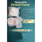 Generic Pack of_10 Pcs Cotton Disposable Lady Period Pants Sanitary Napkin (White)