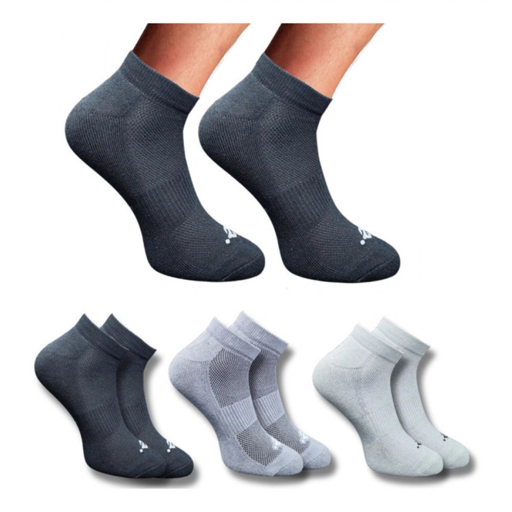 Generic 3_Pair Set Unisex Casual Cotton Printed Low Cut Socks (Multicolor)
