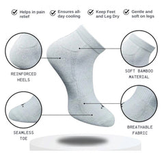 Generic 3_Pair Set Unisex Casual Cotton Printed Low Cut Socks (Multicolor)