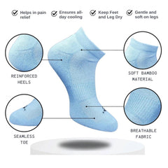 Generic 3_Pair Set Unisex Casual Cotton Printed Low Cut Socks (Multicolor)