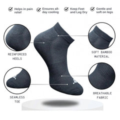 Generic 3_Pair Set Unisex Casual Cotton Printed Low Cut Socks (Multicolor)