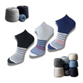  3_Pair Set Unisex Casual Cotton Printed Low Cut Socks (Multicolor)