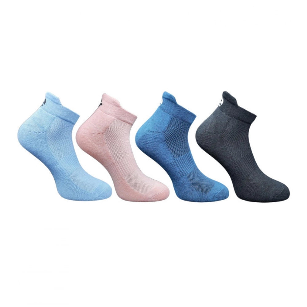 Generic 4_Pair Set Unisex Casual Cotton Printed Ankle Length Socks (Multicolor)