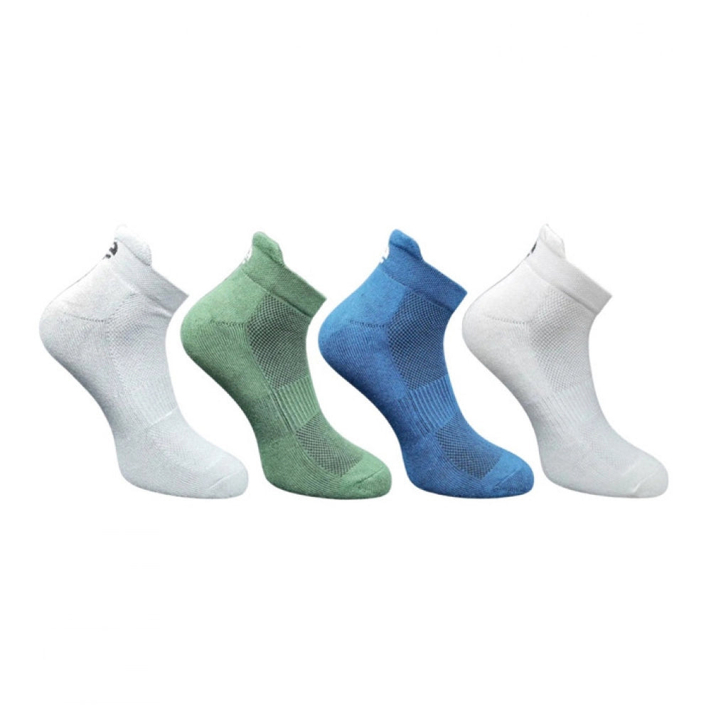 Generic 4_Pair Set Unisex Casual Cotton Printed Ankle Length Socks (Multicolor)