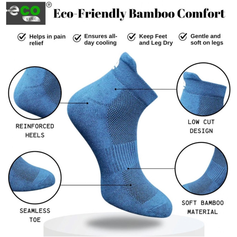 Generic 4_Pair Set Unisex Casual Cotton Printed Ankle Length Socks (Multicolor)