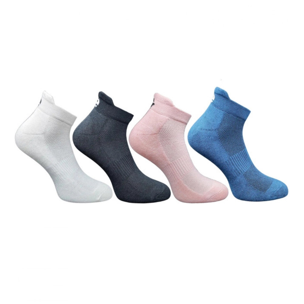 Generic 4_Pair Set Unisex Casual Cotton Printed Ankle Length Socks (Multicolor)