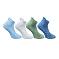  4_Pair Set Unisex Casual Cotton Printed Ankle Length Socks (Multicolor)