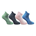  4_Pair Set Unisex Casual Cotton Printed Ankle Length Socks (Multicolor)