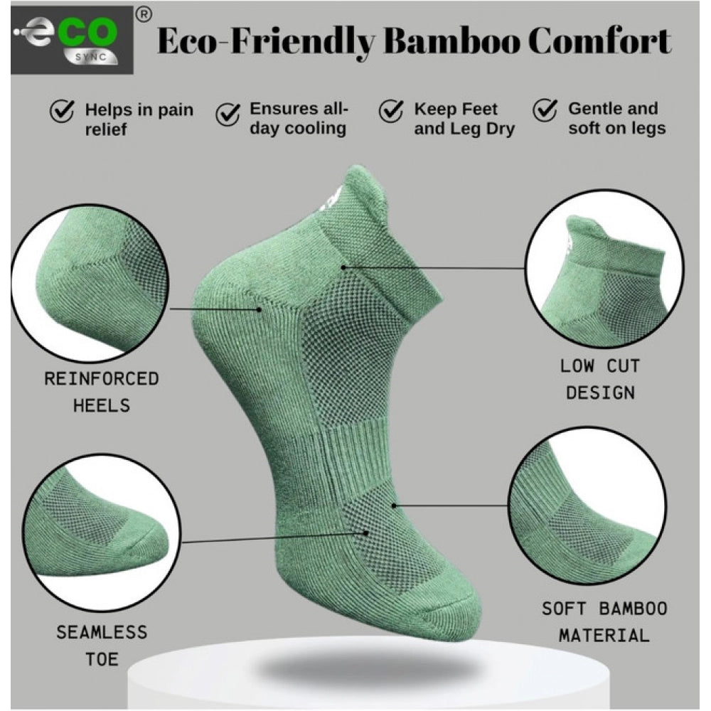 Generic 4_Pair Set Unisex Casual Cotton Printed Ankle Length Socks (Multicolor)