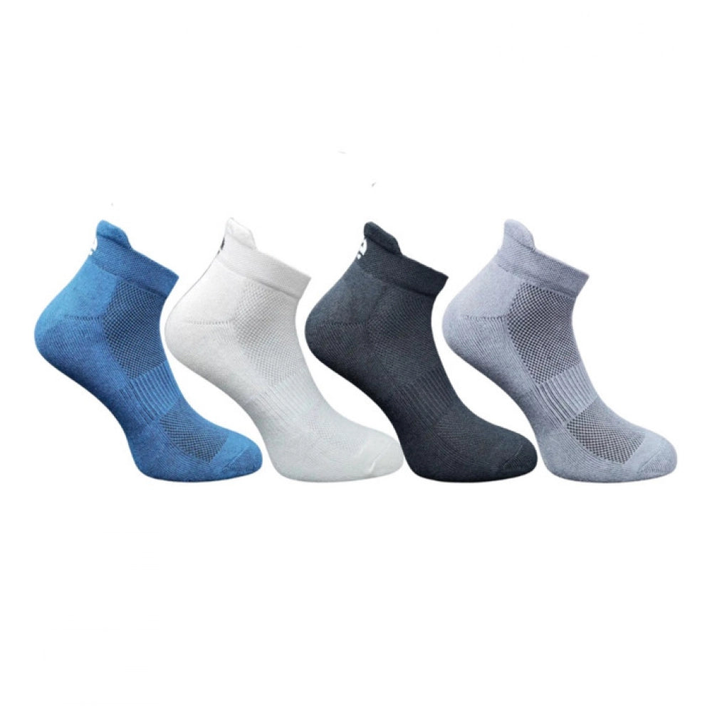 Generic 4_Pair Set Unisex Casual Cotton Printed Ankle Length Socks (Multicolor)