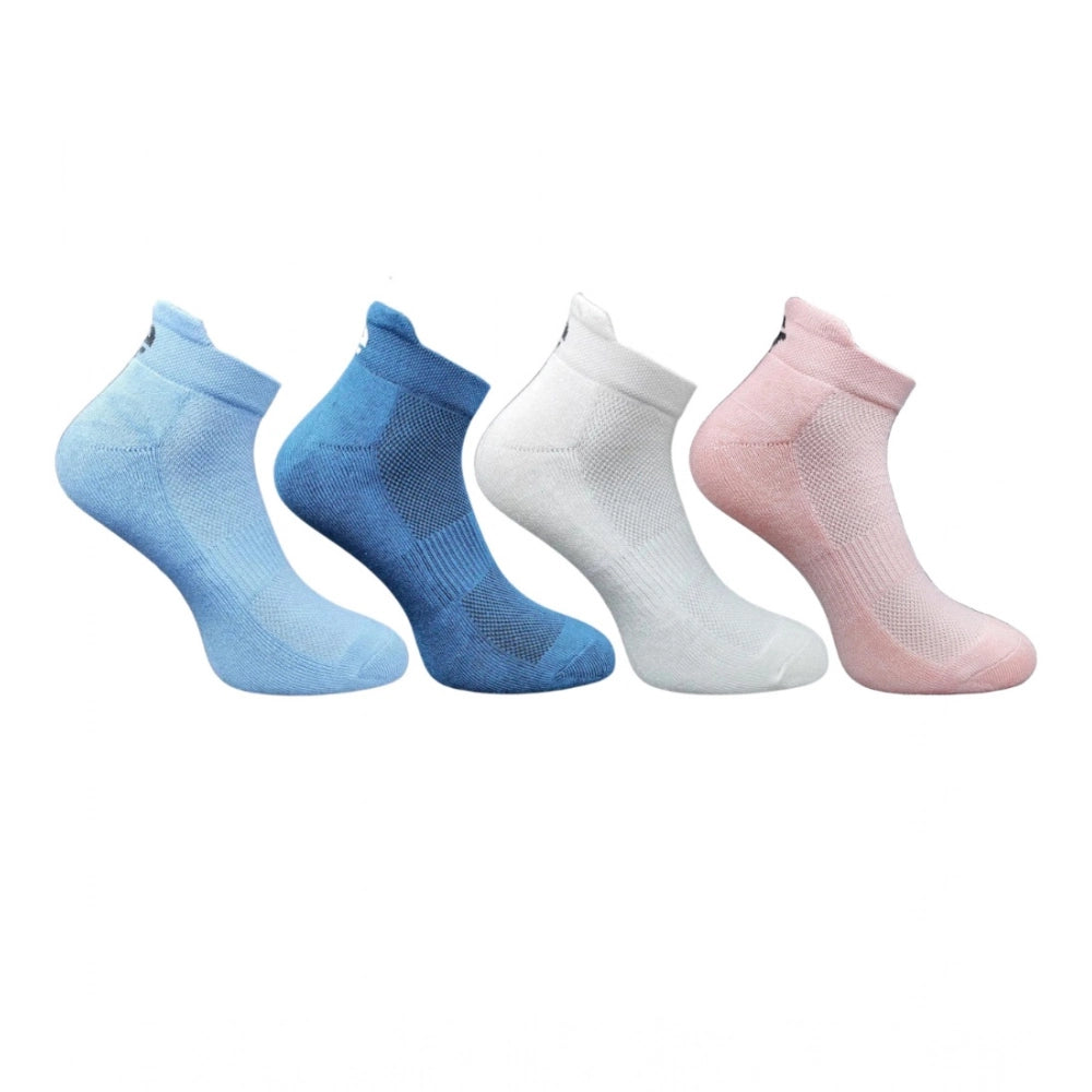 Generic 4_Pair Set Unisex Casual Cotton Printed Ankle Length Socks (Multicolor)