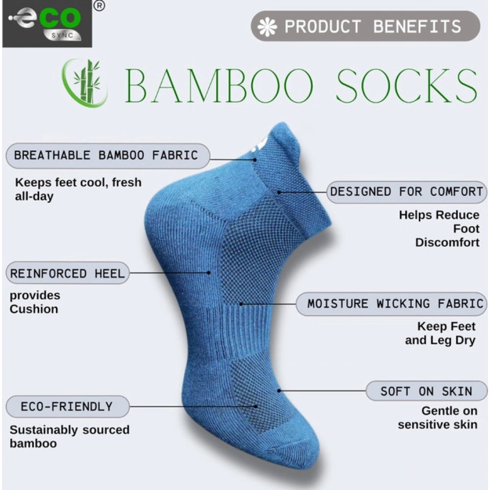 Generic 4_Pair Set Unisex Casual Cotton Printed Ankle Length Socks (Multicolor)
