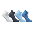  4_Pair Set Unisex Casual Cotton Printed Ankle Length Socks (Multicolor)