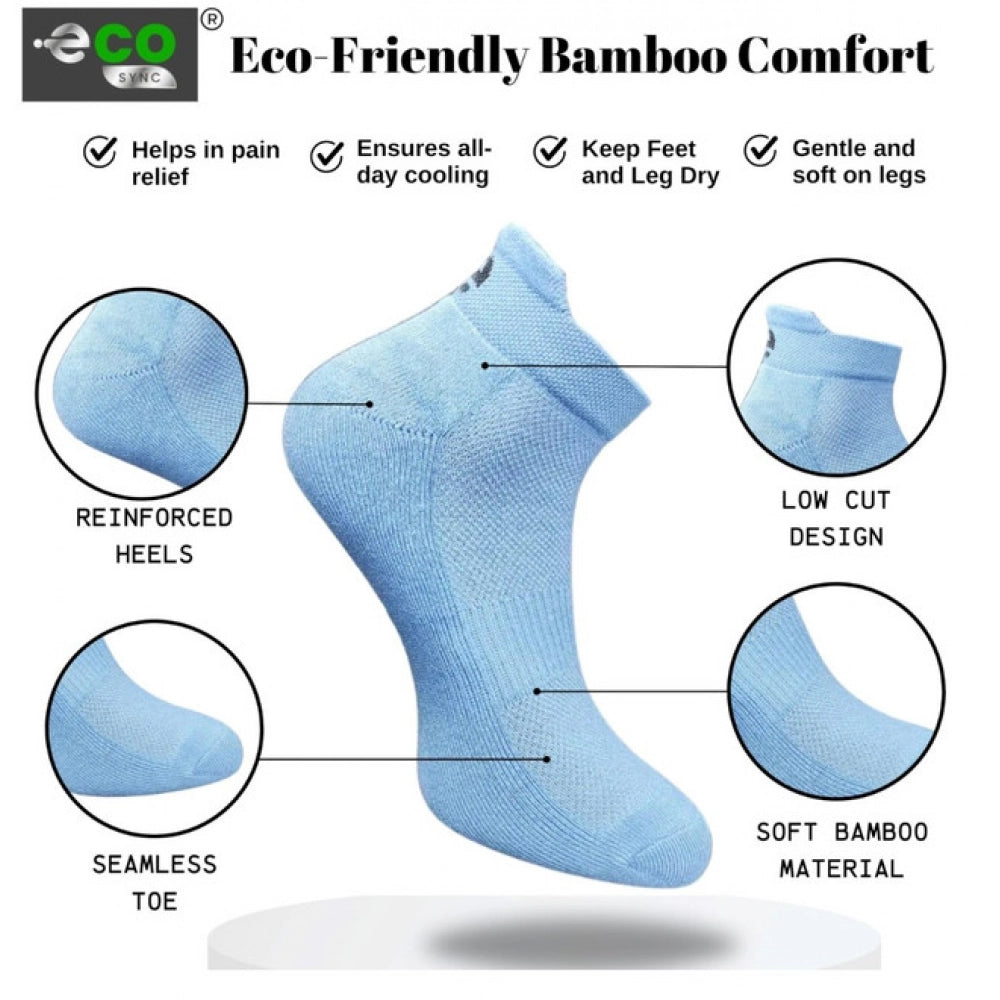 Generic 4_Pair Set Unisex Casual Cotton Printed Ankle Length Socks (Multicolor)