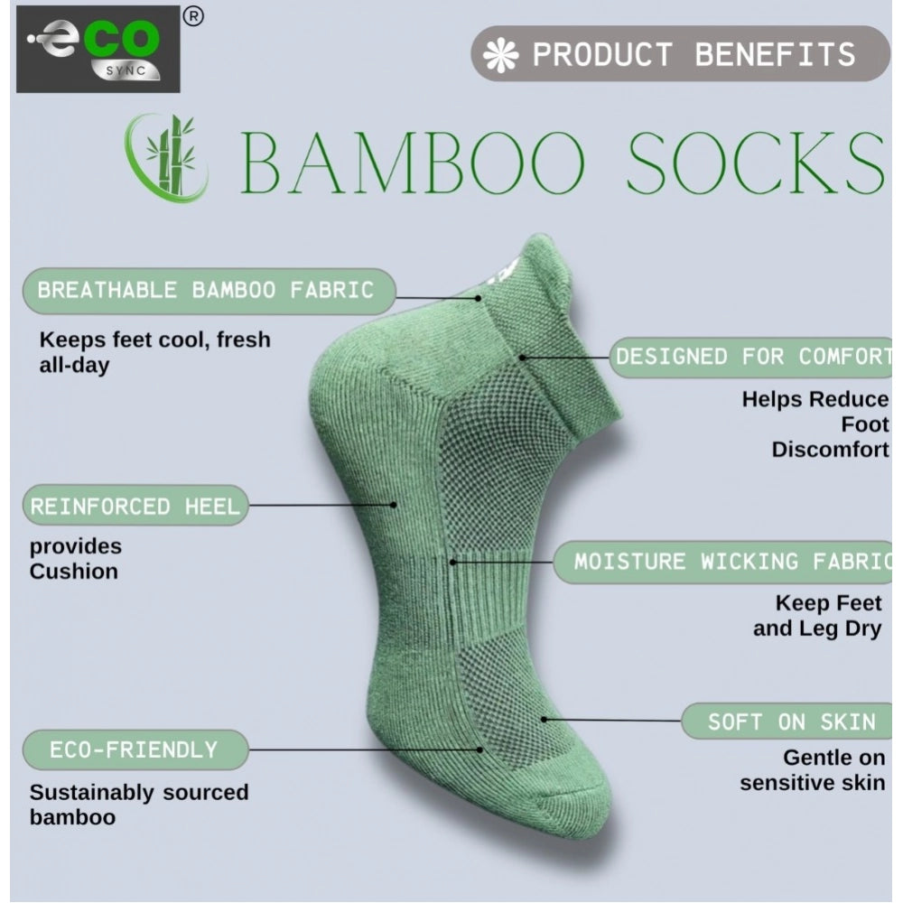 Generic 4_Pair Set Unisex Casual Cotton Printed Ankle Length Socks (Multicolor)