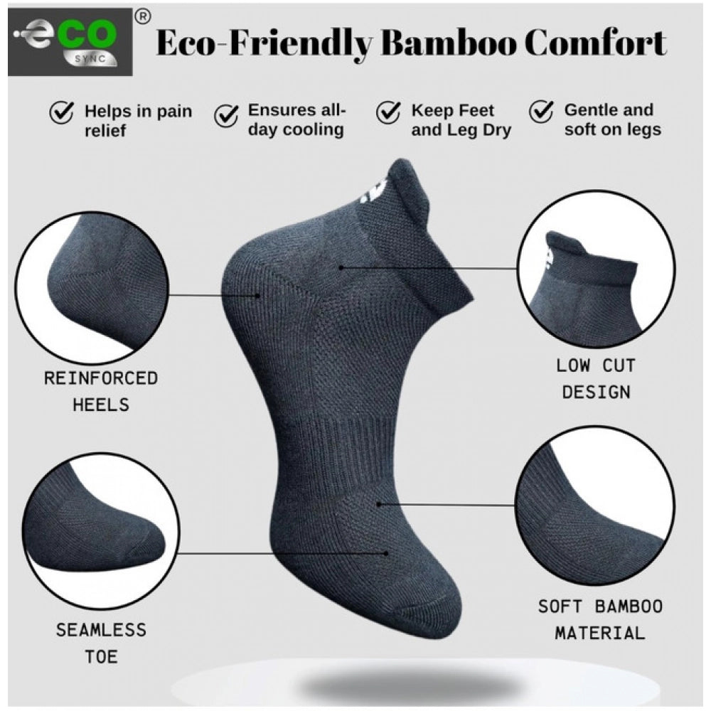 Generic 4_Pair Set Unisex Casual Cotton Printed Ankle Length Socks (Multicolor)
