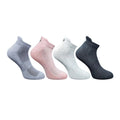  4_Pair Set Unisex Casual Cotton Printed Ankle Length Socks (Multicolor)