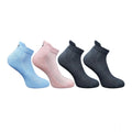  4_Pair Set Unisex Casual Cotton Printed Ankle Length Socks (Multicolor)