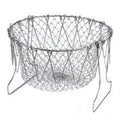  Foldable Chef Basket – Multi-Function Strainer And Steamer (Color: Assorted )