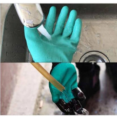 सामान्य पैक (2 का सेट) - हैवी ड्यूटी गार्डन और फार्मिंग ग्लव्स - टिकाऊ सुरक्षात्मक ग्लव्स (रंग: मिश्रित)