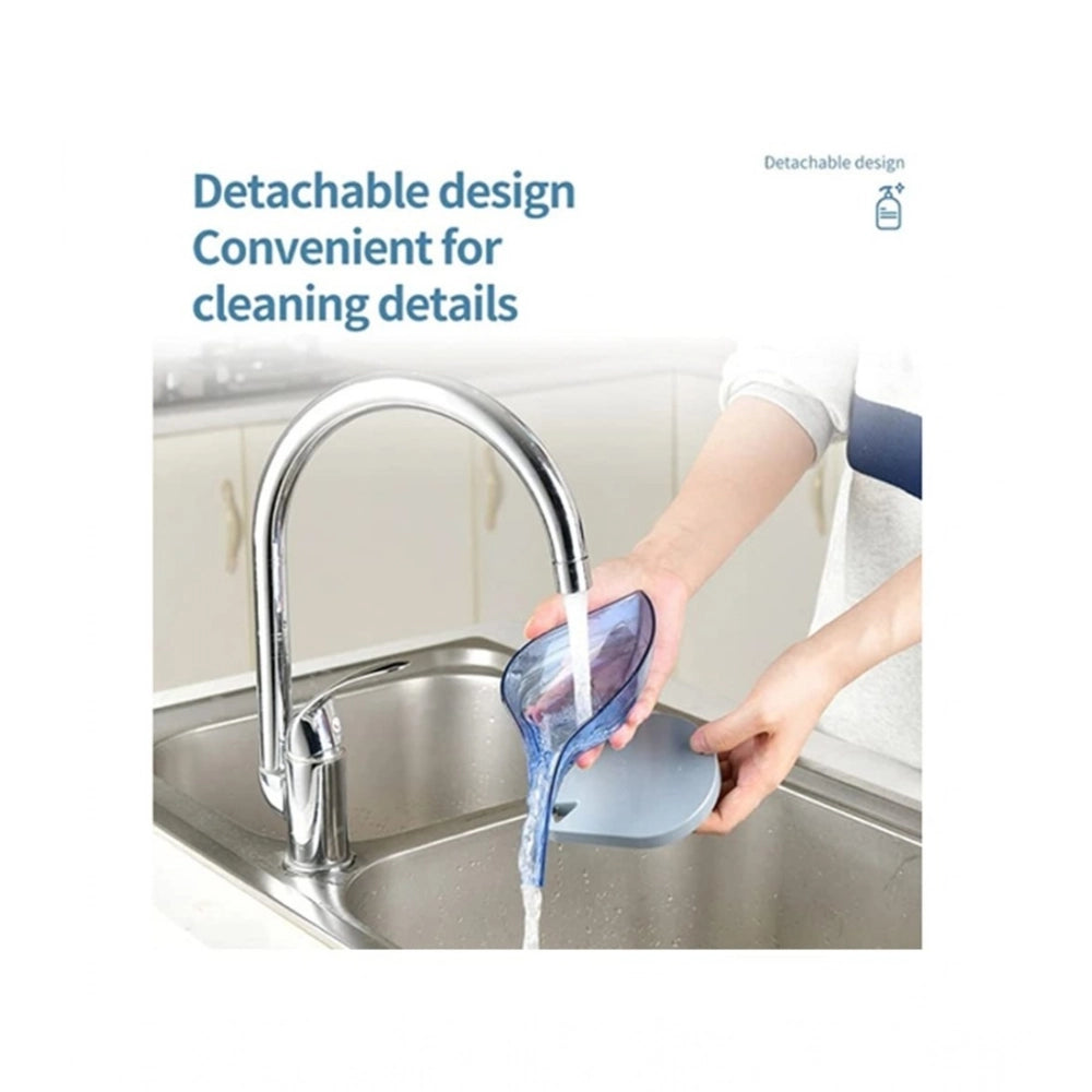 Generic Pack Of 2_Leaf-Shaped Soap Holder â€“ Stylish Bathroom Soap Dish (Color: Assorted )