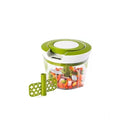  2-in-1 Manual Smart Chopper – Handy Vegetable And Fruit Processor (Color: Assorted )