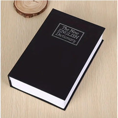 नंबर लॉकर वाला सामान्य गुप्त पुस्तक तिजोरी (काला)