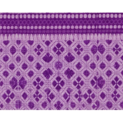 सामान्य ऊन की ज्यामितीय डिज़ाइन वाली डबल पोलर वार्म बेडशीट, साथ में 2 तकिए के कवर (बैंगनी रंग)