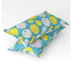 सामान्य माइक्रोफाइबर फ्लोरल प्रिंटेड डबल बेडशीट और 2 पिलो कवर (हरा)