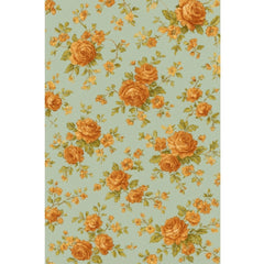 सामान्य माइक्रोफाइबर फ्लोरल प्रिंटेड डबल बेडशीट और 2 पिलो कवर (बेज रंग)