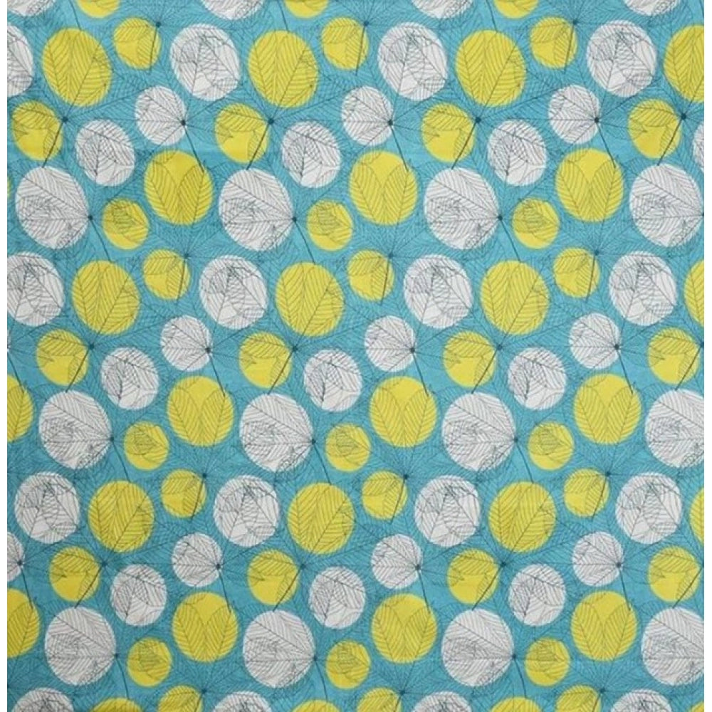 सामान्य माइक्रोफाइबर फ्लोरल प्रिंटेड सिंगल बेडशीट और 1 पिलो कवर (हरा)