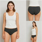 Generic Pack of_12 Women's Cotton Printed Hipster Panty (Multicolor)