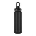  1000 Ml Double Wall Insulated Stainless Steel Water Bottle With Screw Lid (Black)