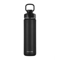  650 Ml Double Wall Insulated Stainless Steel Water Bottle With Flip Lid (Black)