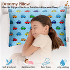 Generic Soft Plush Printed Baby Infant Pillow for Kids Age 1 To 5 Years (Sky Blue)
