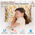 Generic Soft Plush Printed Baby Infant Pillow for Kids Age 1 To 5 Years (Mustard)