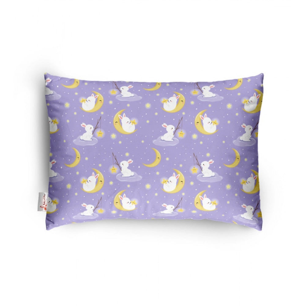 1 से 5 वर्ष की आयु के बच्चों के लिए सामान्य मुलायम प्लश प्रिंटेड शिशु तकिया (बैंगनी)