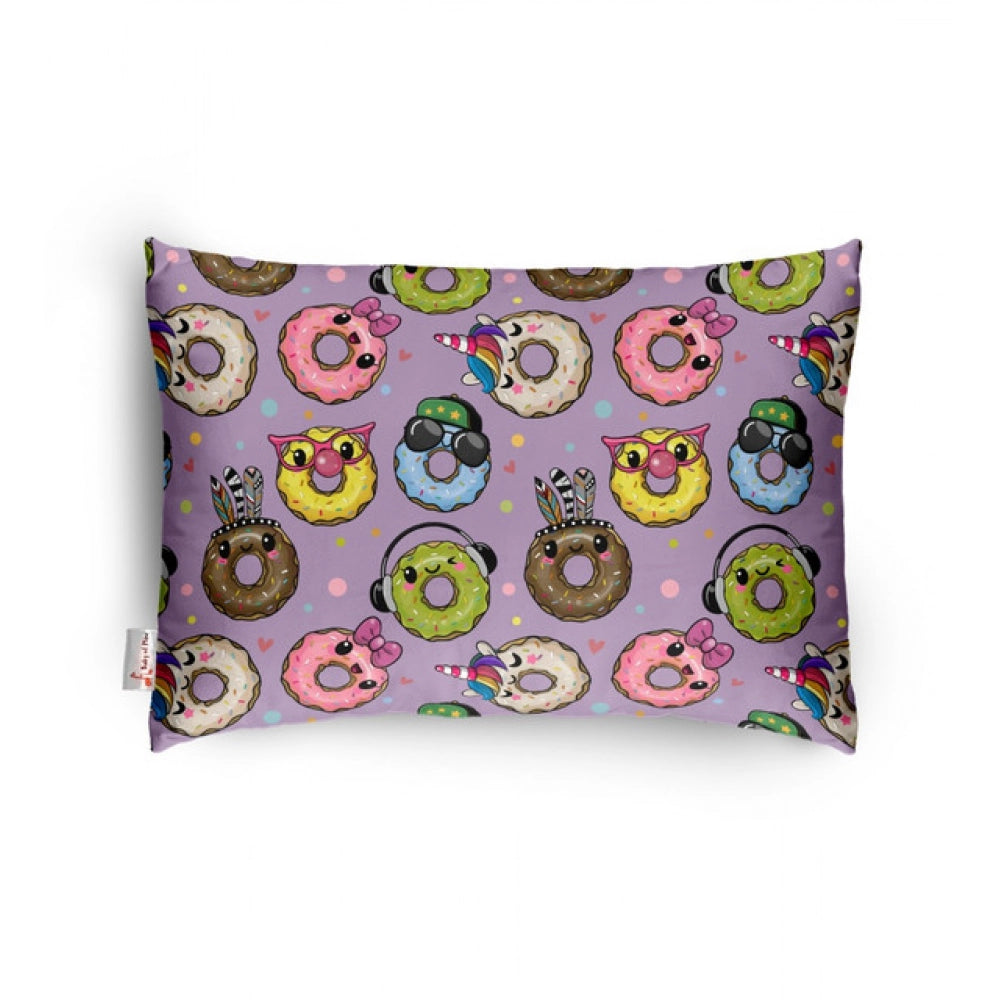 1 से 5 वर्ष की आयु के बच्चों के लिए सामान्य मुलायम प्लश प्रिंटेड शिशु तकिया (बैंगनी)