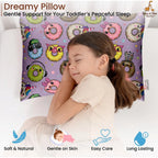 Generic Soft Plush Printed Baby Infant Pillow for Kids Age 1 To 5 Years (Purple)