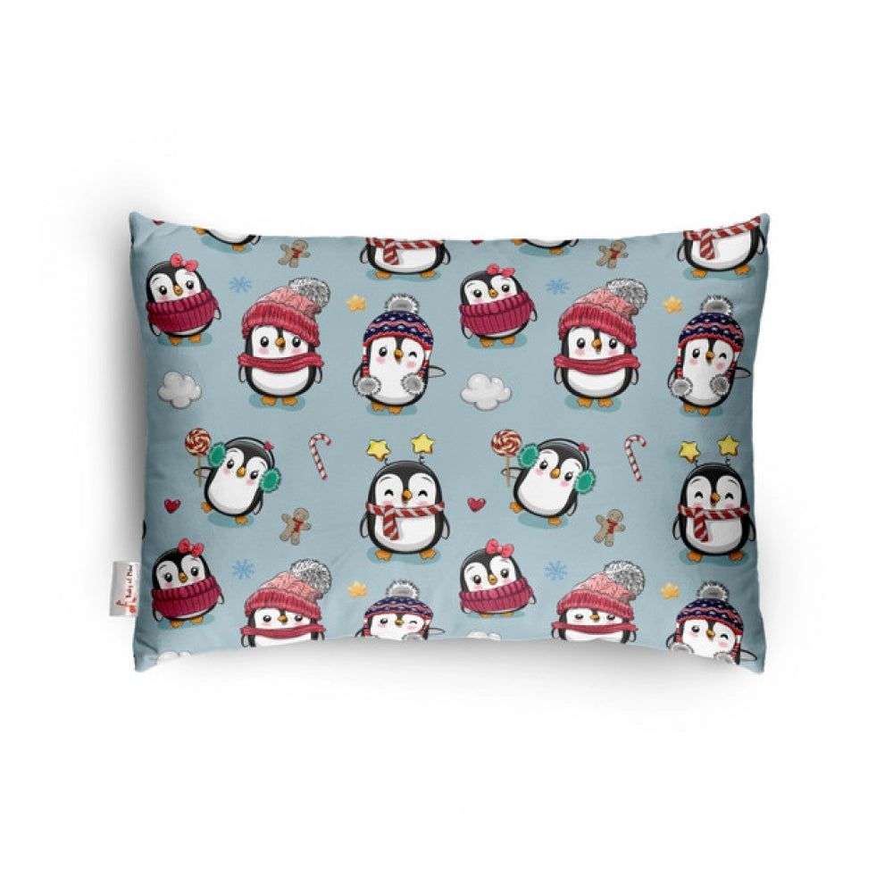 1 से 5 वर्ष की आयु के बच्चों के लिए सामान्य मुलायम प्लश प्रिंटेड शिशु तकिया (ग्रे)