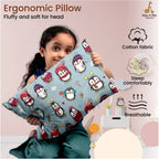 Generic Soft Plush Printed Baby Infant Pillow for Kids Age 1 To 5 Years (Grey)