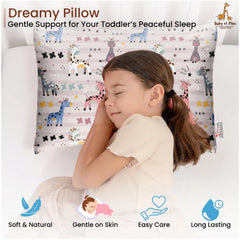 1 से 5 वर्ष की आयु के बच्चों के लिए सामान्य सॉफ्ट प्लश प्रिंटेड बेबी पिलो (बहुरंगी)