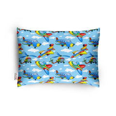 1 से 5 वर्ष की आयु के बच्चों के लिए सामान्य मुलायम प्लश प्रिंटेड शिशु तकिया (नीला)