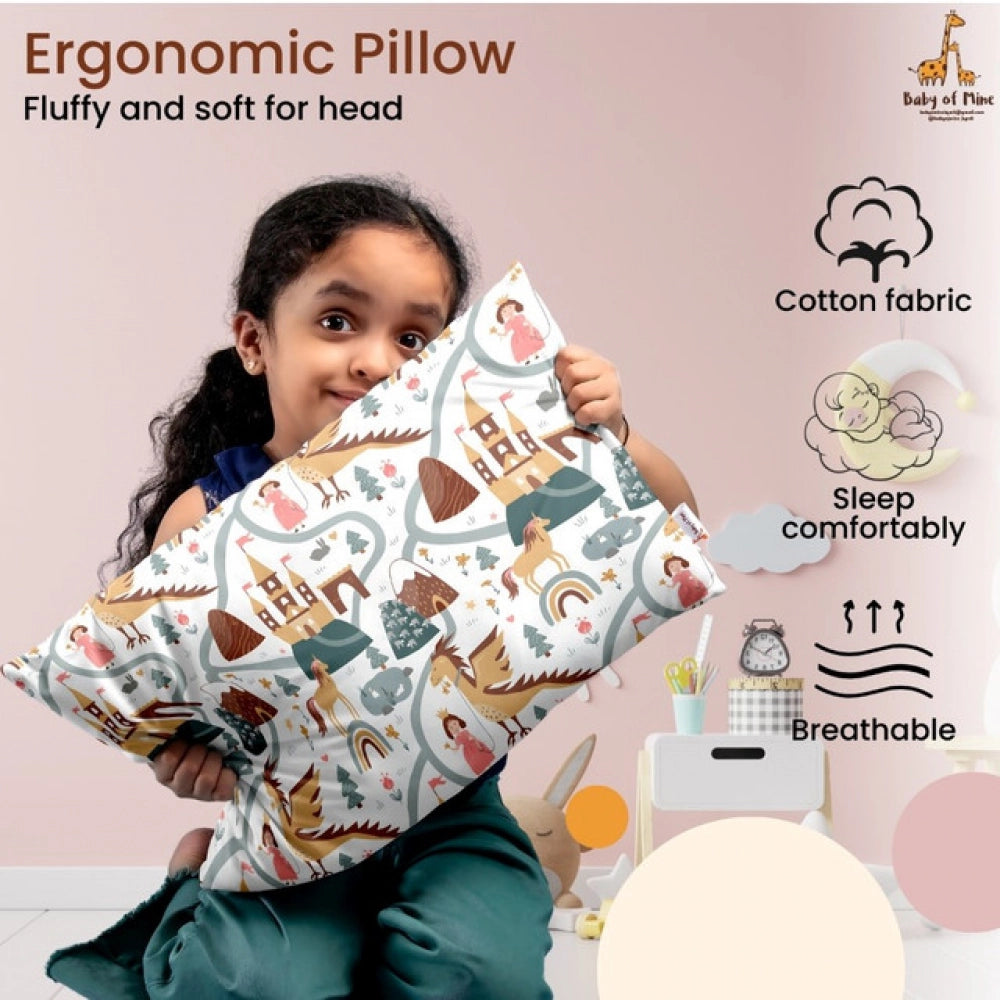 Generic Soft Plush Printed Baby Infant Pillow for Kids Age 1 To 5 Years (Multicolor)
