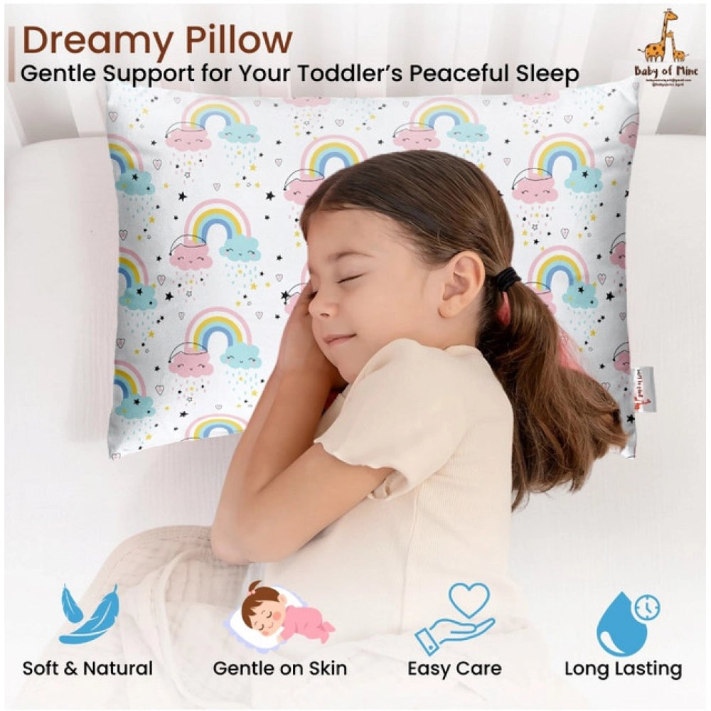 Generic Soft Plush Printed Baby Infant Pillow for Kids Age 1 To 5 Years (White)